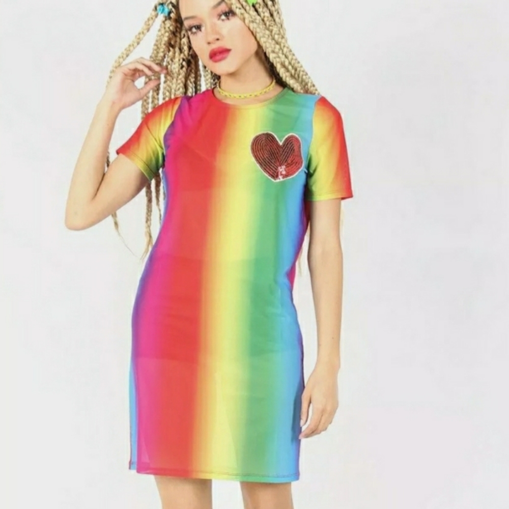 Iron Fist Sheer Rainbow Dress